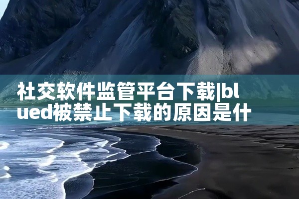 社交软件监管平台下载