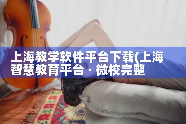 上海教学软件平台下载